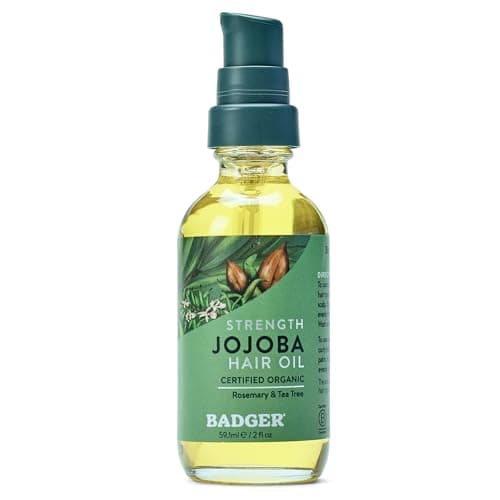Image of Badger Balm 59.1 ml Jojoba Hair Oil for Itchy Scalp