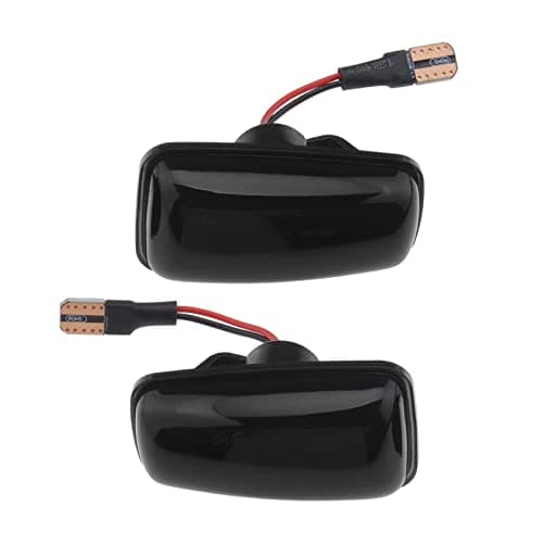 Image of 2Pcs 12V Dynamic Indicator Lights Replacement Compatible with Peugeot 106 II 306 406 806 Expert Partner Compatible with Citroen Berlingo LED Side Marker Light