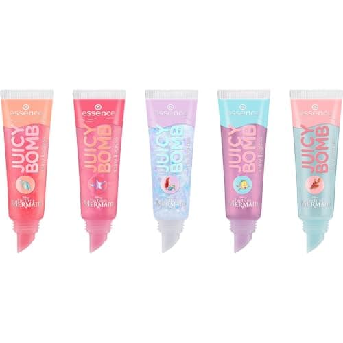 Image of essence Disney THE LITTLE MERMAID JUICY BOMB shiny lipgloss crew, express result, shiny, shimmery, translucent (10ml)