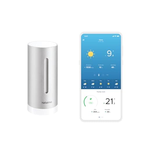 Image of Netatmo Additional Indoor Module for Weather Station, Monitoring Temperature, Humidity and Air Quality (CO2), Smartphone Control, NIM01-WW, Accessory