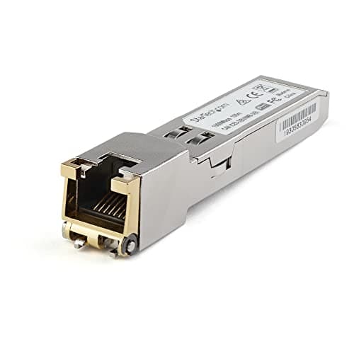 Image of StarTech.com Cisco GLC-TE Compatible Module - 1000BASE-T Copper Industrial Gigabit Ethernet Transceiver - SFP to RJ45 Cat6/Cat5e 100m Extended Temp - Cisco Firepower, IE 2000, C9500, C2960 (GLCTEST)