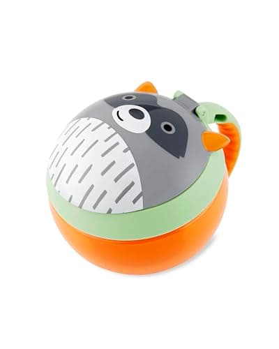 Image of Skip Hop Baby Snack Container, Mealtime Snack Cup, Raccoon