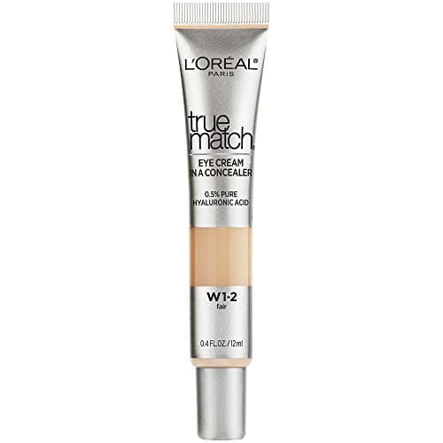 Image of L'Oreal Paris True Match Eye Cream in a Concealer, 0.5% Hyaluronic Acid, Fair W12, 0.4 Fl Oz