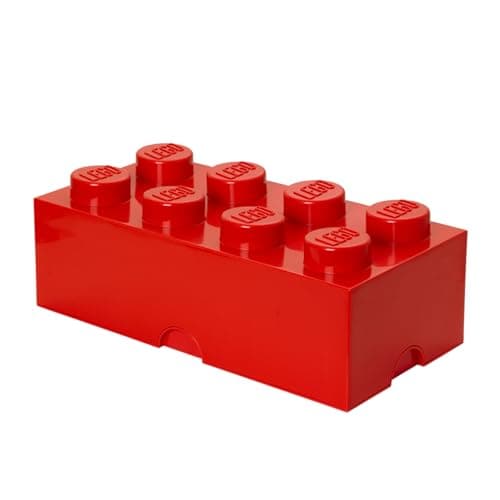 Image of Room Copenhagen LEGO Storage Brick With 8 Knobs, in Bright Red