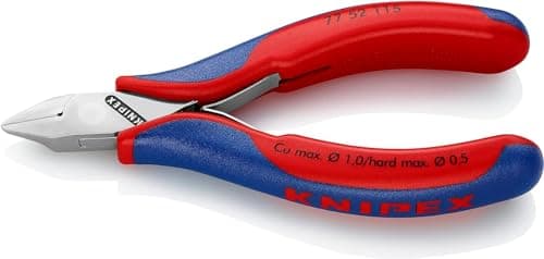 Image of KNIPEX Electronics Diagonal Cutter with Box Joint with Multi-Component Handles 115 mm, 77 52 115