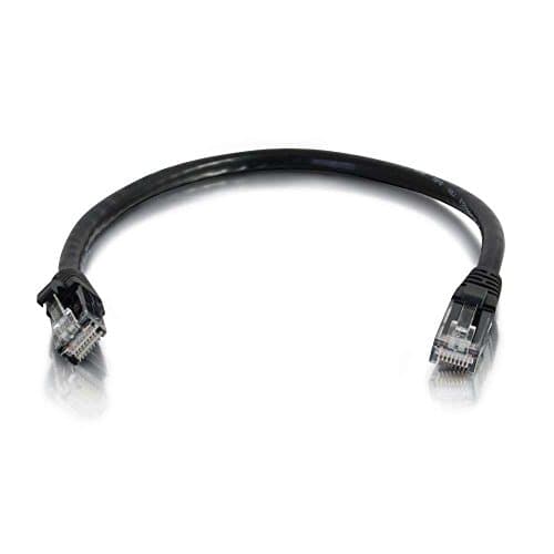 Image of C2G 83179 0.3m Cat5e Booted Unshielded (UTP) Network Patch Cable - Black