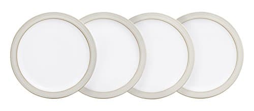 Image of Denby 375041103 Natural Canvas Plate Set, Cream, Small, Set of 4