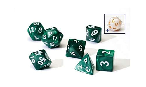 Image of Sirius Dice - Pearl Green Poly Set