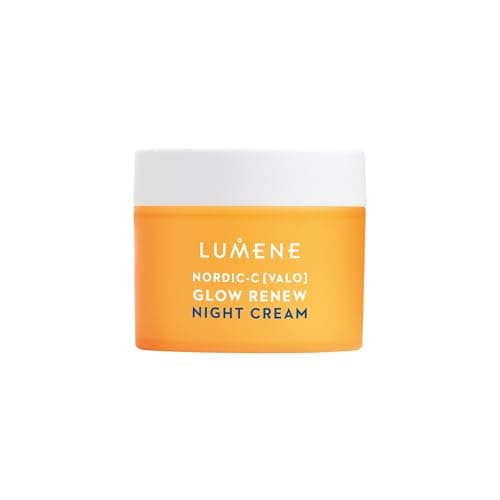 Image of LUMENE Nordic-C [VALO] Glow Renew Night Cream | Radiance-Boosting Moisturizer with Arctic Cloudberry, Hyaluronic Acid & Vitamin C | Antioxidant-Rich | Hydrating and Revitalizing | Vegan | 50 ml