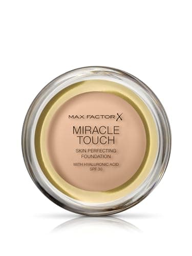 Image of Max Factor Miracle Touch Foundation, New and Improved Formula, SPF 30 and Hyaluronic Acid, 43 Golden Ivory