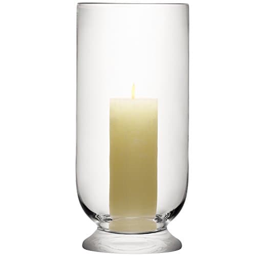 Image of LSA International Terrace Storm Lantern H40cm Clear| 1 Unit | Mouthblown & Handmade Glass | TE03