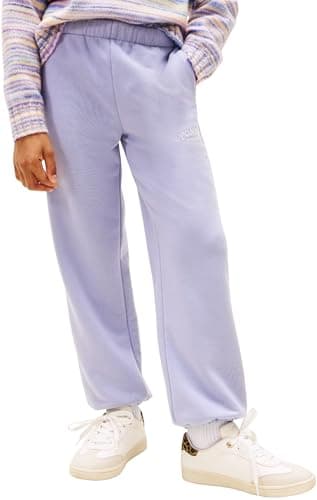 Image of Tommy Hilfiger Girl's MONOTYPE Sweatpants KG0KG08981 Sweatpants, Blue (Periwinkle Dusk), 12 Years