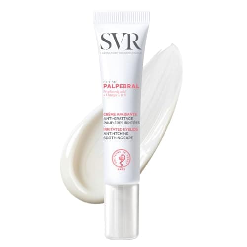 Image of SVR PALPEBRAL Soothing Eczema Eye Cream for Dry, Sensitive, Itchy, Flaky Eyelids Prone to Irritation and Blepharitis, Steroid-free Formula, 15ml