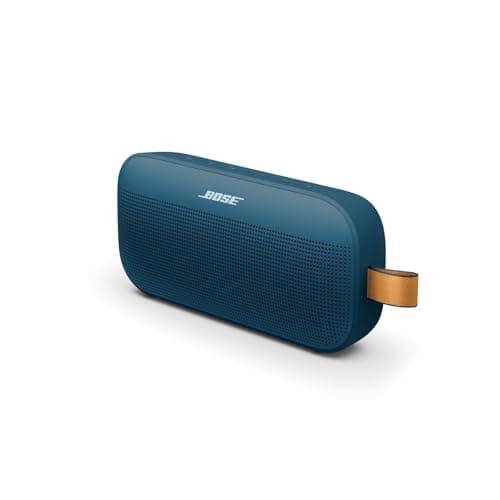 Image of Bose SoundLink Flex Portable Bluetooth Speaker (2nd Gen), Small Portable Wireless Outdoor Speaker with Hi-Fi Audio, Up to 12 Hrs Battery Life, Waterproof and Dustproof, Twilight Blue - Limited Edition