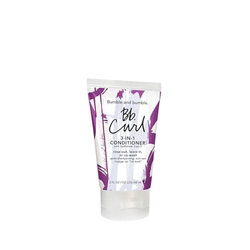 Image of Bumble and bumble. Curl 3-in-1 Conditioner | For Moisturized Curls | Frizz Control + Color Safe | Coily, Curly, Wavy | With Jojaba, Avocado + Coconut Oil | Standard Size, 60 ml