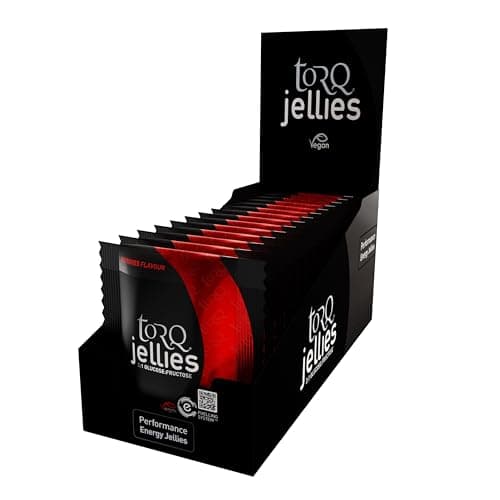 Image of TORQ Energy Chews for Running - Fast-Release Energy Gummies for Cycling & Endurance Sports | High Carbohydrate Dual Glucose & Fructose Gels | Berries Flavoured Vegan Jelly Soft Bites | 6x15