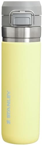 Image of Stanley Quick Flip GO Water Bottle 24 OZ | Push Button Lid | Leakproof & Packable for Travel & Sports | Insulated Stainless Steel | BPA-Free | Pomelo