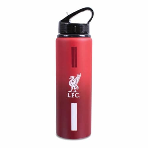 Image of Hy-Pro Liverpool F.C. Team Merchandise 750ml Aluminium Fade Water Bottle, White, One Size