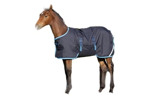 Image of Horseware Amigo Unisex Foal Rug Navy/elec Blue 4ft 6in