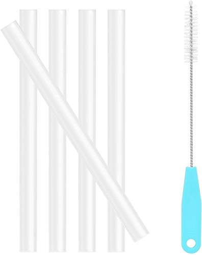 Image of CampTek Replacement Straws Compatible with CamelBak Eddy Kids 12oz Plastic Water Bottle,Accessories Include 5 BPA-FREE Straws and 1 Cleaning Brush(Not Fit for Camelbak Eddy + Kids Water Bottle 12 oz)