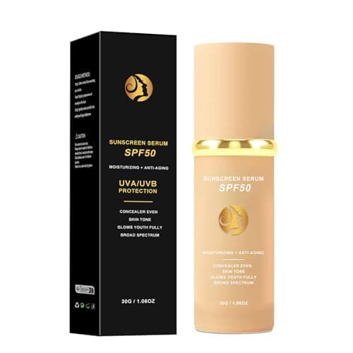 Image of 4 in 1 Foundation Liquid - Concealer and Moisturizer - Sunscreen Serum SPF50 - Color Changing Foundation Light Spectrum - UVA/UVB Protection, Hydrating & LongLasting