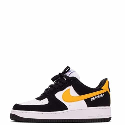 Image of Nike Men's Air Force 1 '07 LV8 Sneaker, Black/Dark Sulfur, 8