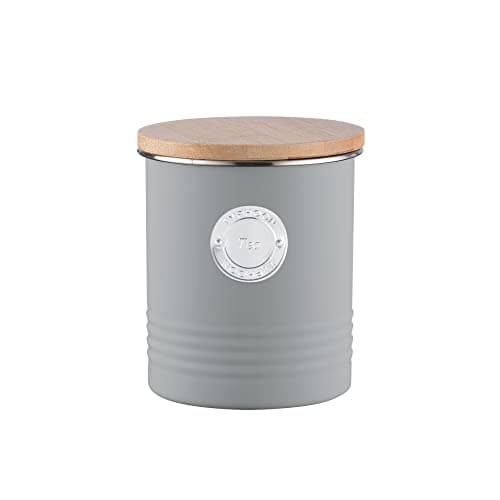Image of Typhoon Living Grey Tea Storage Canister 1 Litre