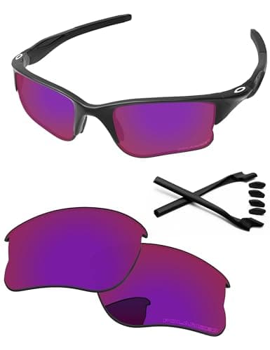 Image of PapaViva Replacement Lenses & Rubber Kits for Oakley Half Jacket 2.0 XL OO9154 62mm Sunglass Midnight Sun Polarized