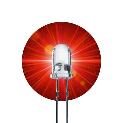Image of Lumetheus LEDs 5 mm Colour red Extra Super Bright 40.000 mcd 50 pieces 2-3 Volts 2 Pin Light Emitting LED Diode