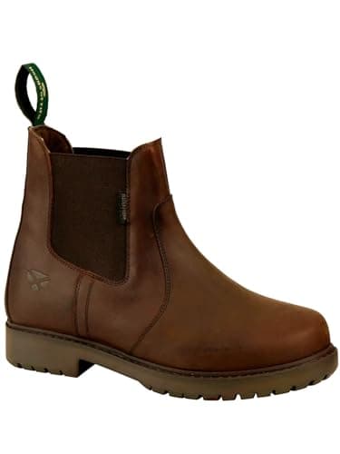 Image of Hoggs of Fife Northumberland II Water Resistant Ladies Dealer Boot/Classic Chelsea Boots Waterproof Lining (Brown 38, 5 UK)