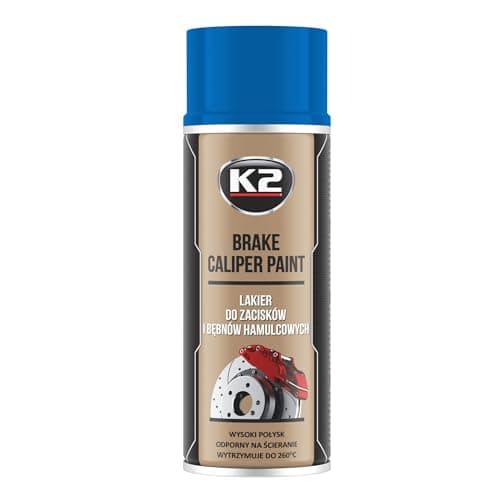 Image of K2 BRAKE CALIPER PAINT BLUE HIGH GLOSS Heat 260°C Resistant Spray Lacquer 400 mL