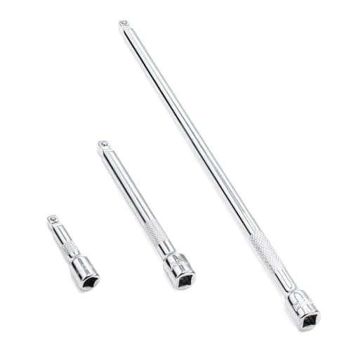 Image of DAKCOS 1/4 Inch Drive Wobble Extension Bar, 3 Pieces Wobble Socket Extension Bar Set, Extensions Socket Tool, CR-V Steel
