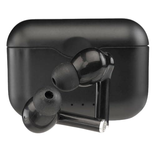 Image of Denver TWE-37 True Wireless Bluetooth Headphones with Charging Case, Black