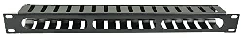 Image of Adastra 1U Cable Management Channel Shelf for Server and Rack mount Cabinets