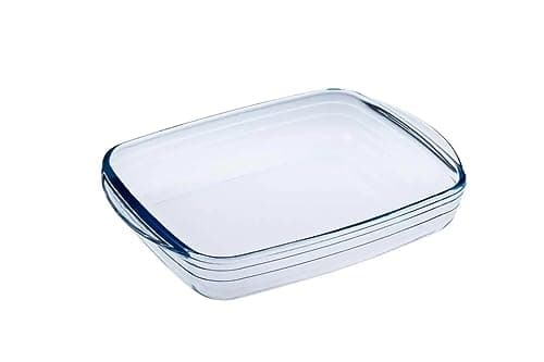 Image of Arcuisine 39 x 24 cm Rectangular Borosilicate Glass Roaster
