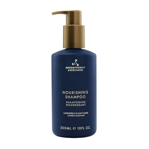 Image of Aromatherapy Associates Nourishing Shampoo - Irresistibly Scented, Moisture, Shine, Repair, Optimise Healthy, Strong hair and Scalp. Lavender, Ylang Ylang, Ho Wood Essential Oils