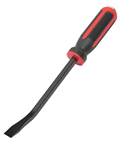 Image of ROTATION 300 mm Chisel Lever with Plastic Soft Grip and Metal Impact Heads, 12 Inches, Crowbar, Pry Bar, Mounting Lever, Red