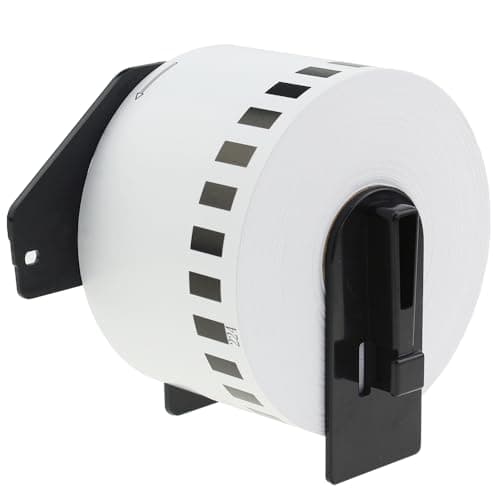 Image of Compatible DK-N55224 54mm x 30.48m White Thermal Standard Address Continuous Non-Adhesive Paper Tape Compatible with Brother QL-500 550 570 700 710W 720NW 800 810W 820NWB 1050 1100 Printers