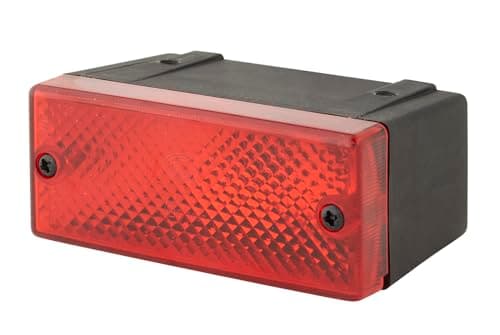 Image of HELLA 2NE 006 609-001 Rear Fog Light - Halogen - 12V - mounting - Lens Colour: Red - Plug: Blade Terminal - right/left