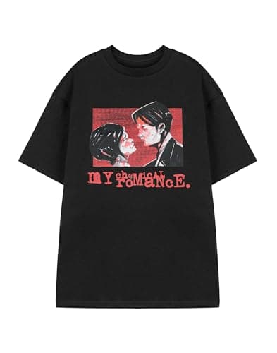Image of My Chemical Romance Unisex Black Graphic Tee | Three Cheers for Sweet Revenge Band T-Shirt | Short Sleeved Top for Men and Women | Emo Punk Rock Music Merchandise | Alternative Fashion Apparel Gift