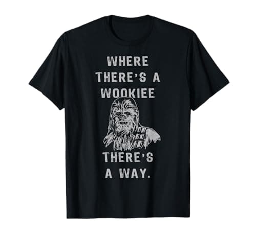 Image of Star Wars Chewbacca Where There's A Wookie T-Shirt