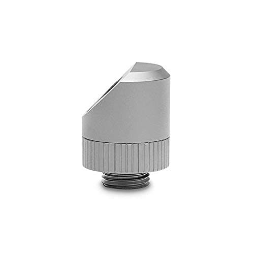 Image of EK-Quantum Torque Rotary 45° Adapter Fitting, G1/4" Male to Female, Rotary Angled Adapter for PC Water Cooling, Satin Titanium