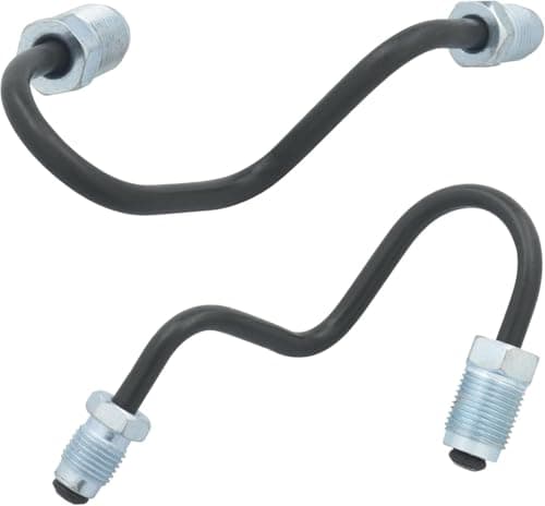 Image of 2Pcs Car Brake Hoses, 10cm Rear Brake Pipes Compatible with Vw Golf Mk5 Mk6 Audi A3 Tt Touran, 1K0611763E 1K0611763F A1195 A1190 1K0611764L 1K0611764M 191611715 3C0611775 1K0611775C 1K0611775A