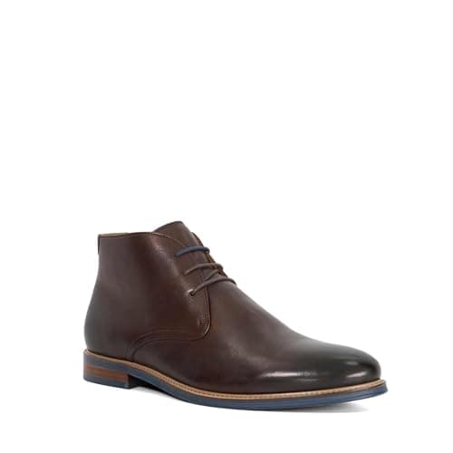 Image of Dune London Mens MILLERS Wide Fit Round Toe Leather Lace Up Boots Size UK 11 Chukka Boots