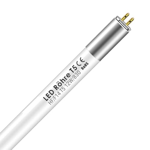 Image of IHYCTV 549mm T5 LED Tube, F14T5/WW G5 Replacement 22 Inch, 12W, 1550lm, Warm White 3000K, Plug and Play, Retrofitting for 24W Fluorescent Lamp, 140 Degrees, 1 Pack