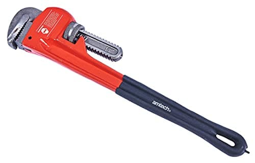Image of Amtech – Pipe Wrench, Adjustable Jaw, Heavy Duty Steel Body, Ideal for Plumbing and Industrial Use