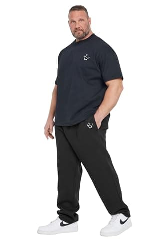 Image of BadRhino Ironrhino Big & Tall 'Rest Day' Joggers - Men's - Plus Size Curve Black