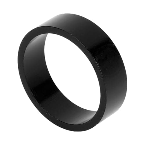 Image of VekAuto Bike Headset Spacer, 10mm MTB Bicycle Headset Stem Fork Washer Universal for 1 1/8 Inch Front Stem Fork Threadless Aluminum Alloy Black
