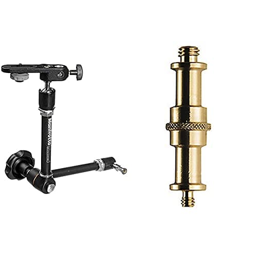 Image of Manfrotto 244 Variable Friction Arm with Bracket, Black & Adapter Spigot