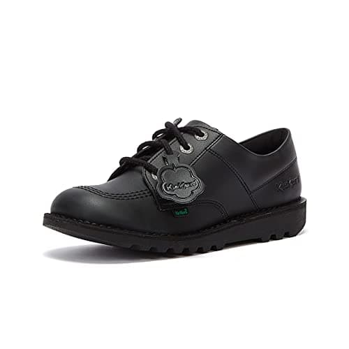 Image of Kickers Kick Lo Vegan Youth Black Shoes-UK 6 / EU 39